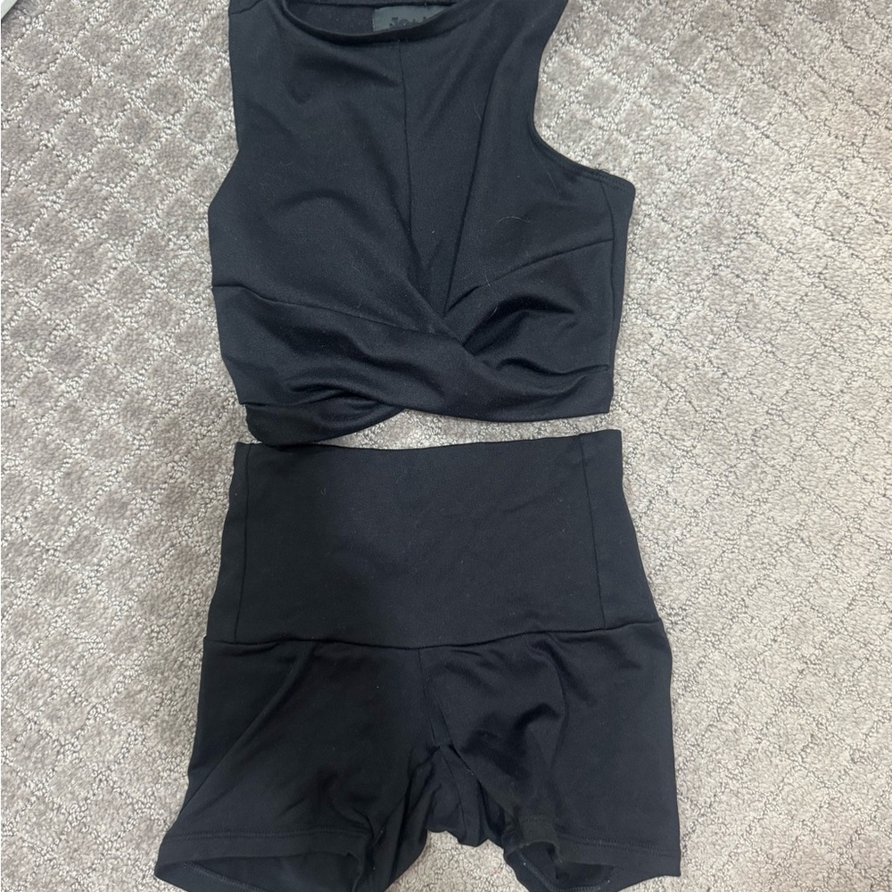 Kids Black Sportswear Set
